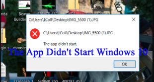 Mengatasi Laptop The App Didn't Start Windows 10