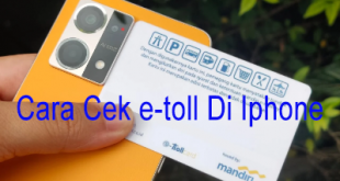 Cara Cek e-toll Di Iphone