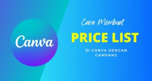 Cara Membuat Price List di Canva Dengan Gampang