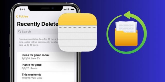 Cara mengembalikan catatan yang dihapus di iPhone